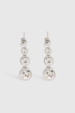 Boucles D'oreilles Pendantes À Cristaux Fluides