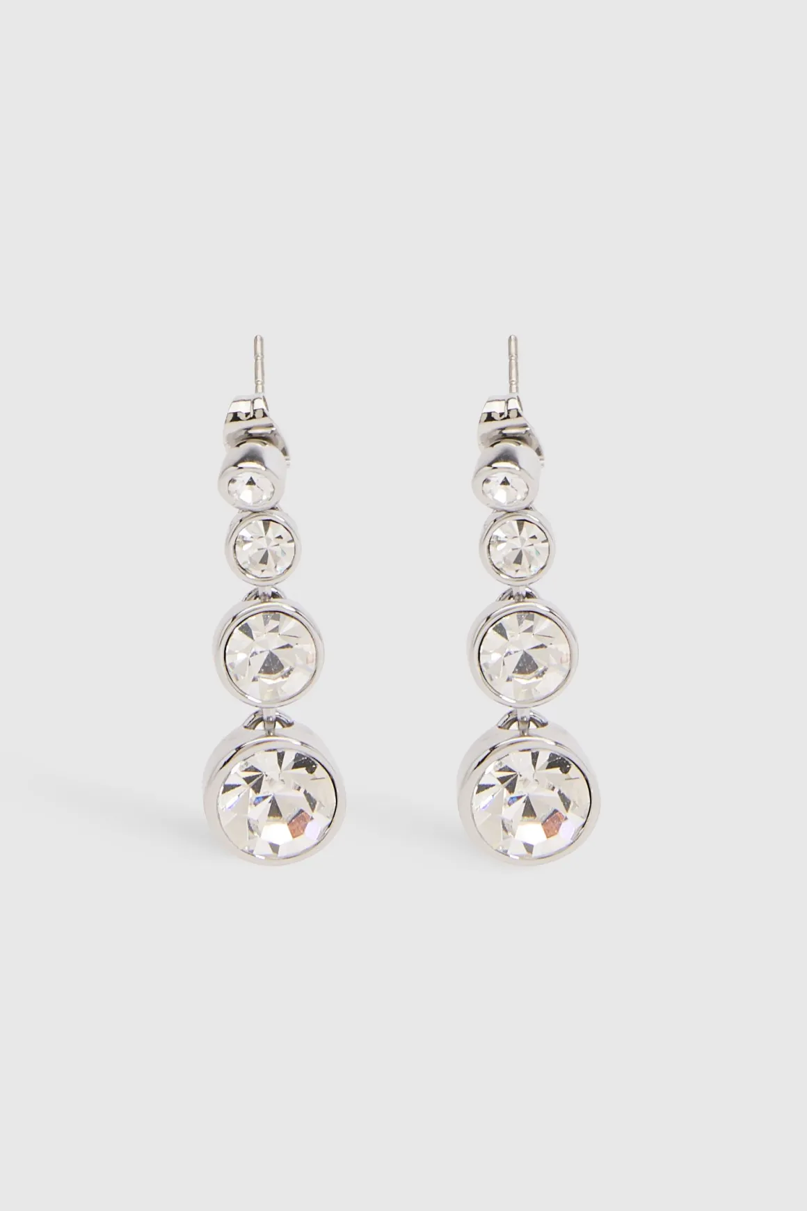 Boucles D'oreilles Pendantes À Cristaux Fluides