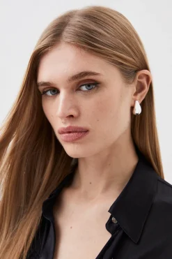KarenMillen Boucles d'oreilles pendantes rondes< Boucles D'Oreilles