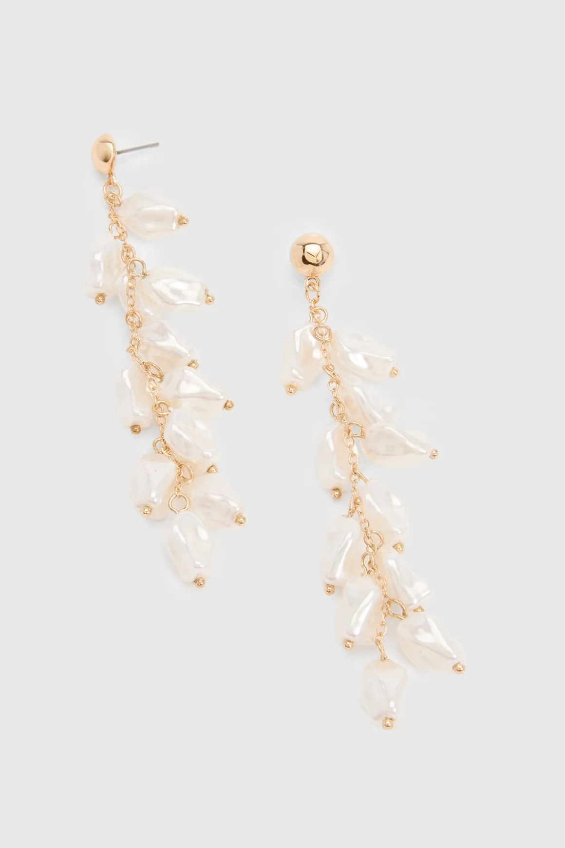 Boucles D'oreilles Pendantes À Perles