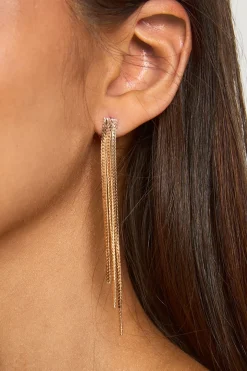 Boucles d'oreilles pendantes à chaîne