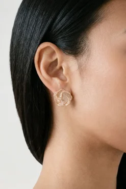 Boucles D'oreilles Synthétiqueces Mini Rose Détaillées