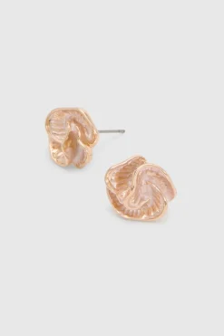 Boucles D'oreilles Synthétiqueces Mini Rose Détaillées