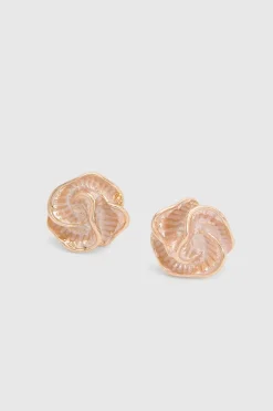 Boucles D'oreilles Synthétiqueces Mini Rose Détaillées