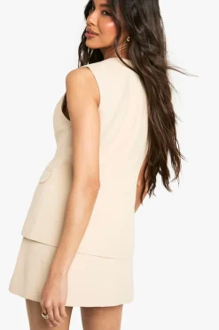 Boucle Tailored Mini Skirt