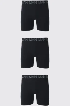 Boxer long sans couture 7 pouces pour homme, pack de 3