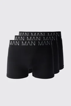 boohooMAN Boxers homme active sans couture 3 Pack<Homme Accessoires|Sous-Vêtements