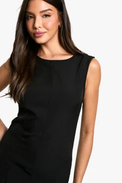 Box Pleat Tailored Mini Dress