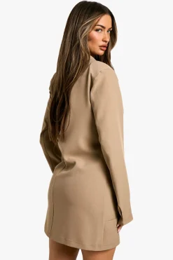 Boxy Button Down Blazer Dress