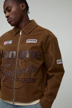 boohooMAN Boxy Fit Synthétique Homme Varsity Bomber Jacket<Homme Manteaux Et Vestes