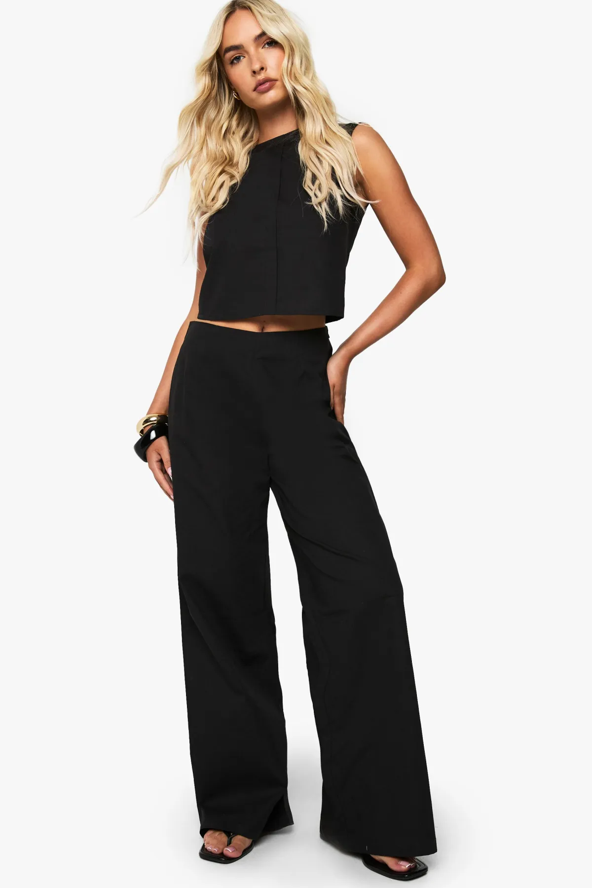 boohoo Boxy Poplin Ensemble Coordonné Structuré<Femme Ensembles
