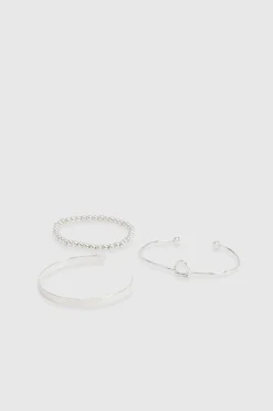boohoo Bracelet bangle à nœud 3 pièces< Bracelets