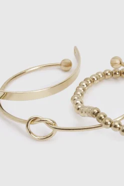 Bracelet bangle à nœud 3 pièces