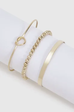 Bracelet bangle à nœud 3 pièces