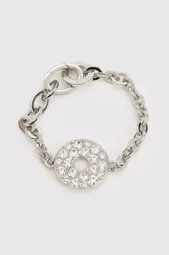 KarenMillen Bracelet Chaîne À Anneau Cristal< Bracelets