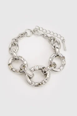 KarenMillen Bracelet Chaîne Imposant Orné De Cristaux< Bracelets