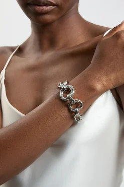 KarenMillen Bracelet Chaîne Imposant Orné De Cristaux< Bracelets
