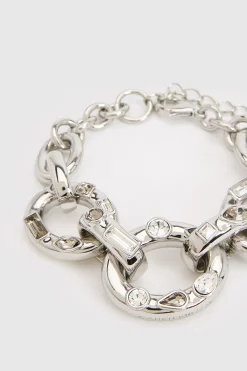 KarenMillen Bracelet Chaîne Imposant Orné De Cristaux< Bracelets