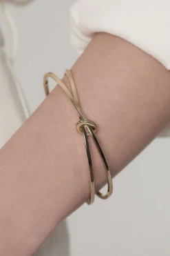 Bracelet chaîne pavé ovale plaqué or 14kt