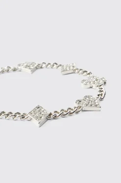 Bracelet à charme givré