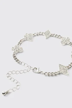 Bracelet à charme givré