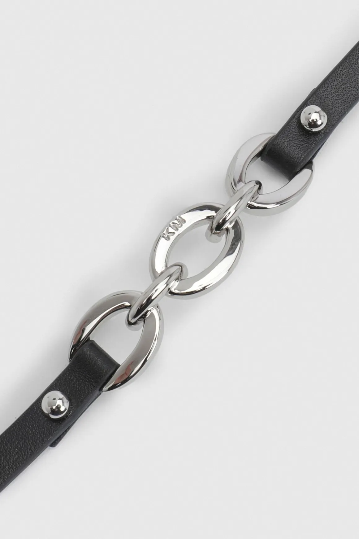 Bracelet En Cuir À Maillons