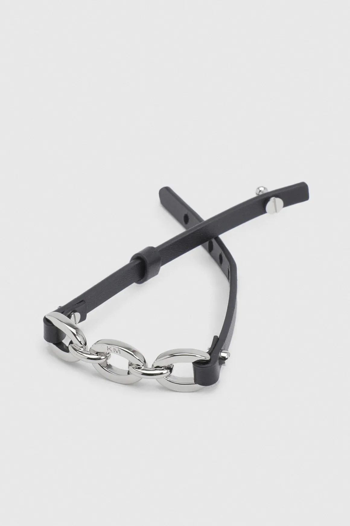 Bracelet En Cuir À Maillons