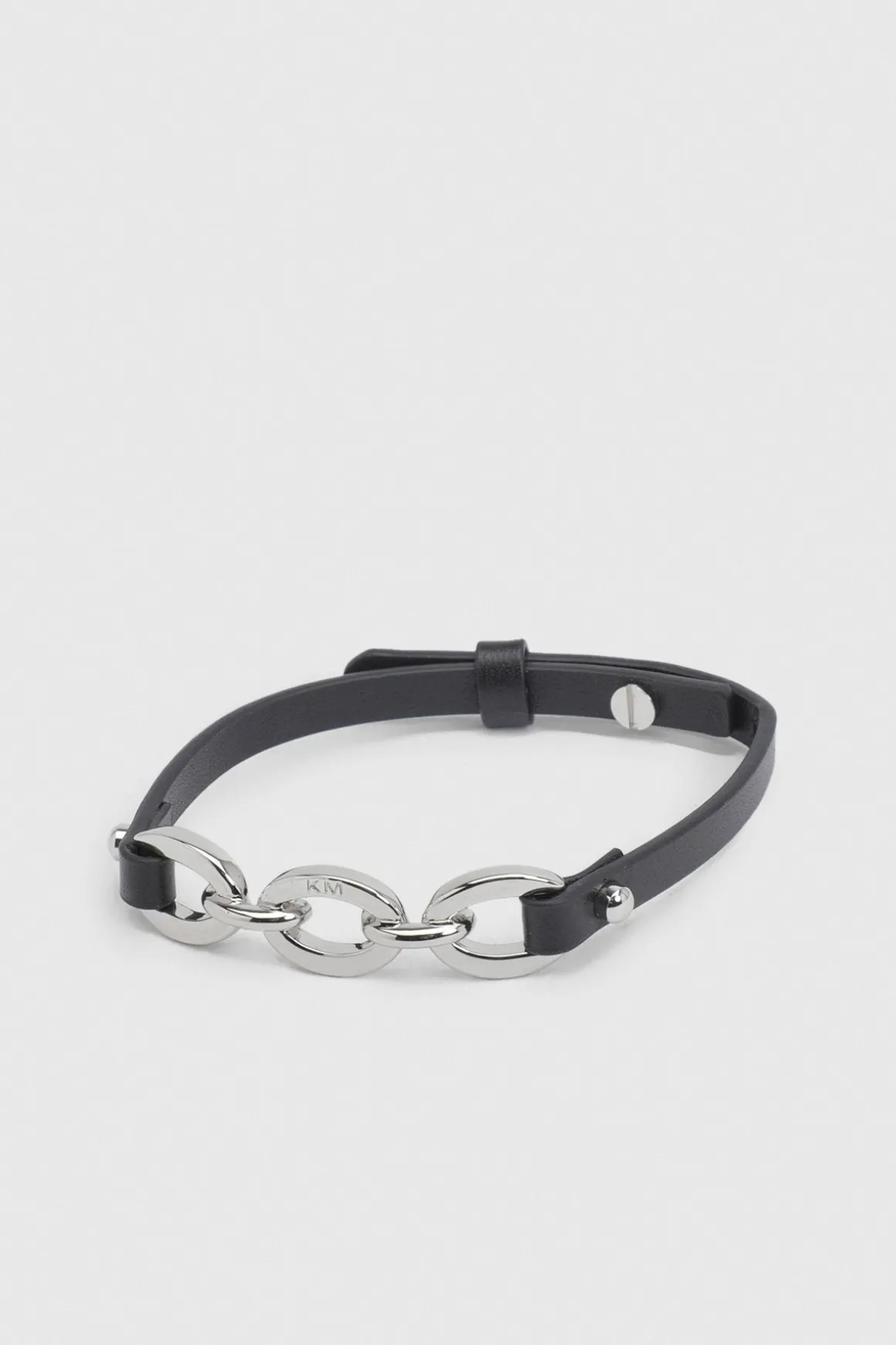 Bracelet En Cuir À Maillons