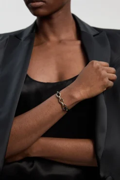 KarenMillen Bracelet en Cuir à Maillons Chaîne< Bracelets