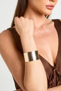 boohoo Bracelet Jonc Martelé Épais< Bracelets