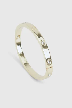 Bracelet rigide embossé de cœur