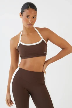 Brassière De Sport Dos Nageur Sculptante À Bordures Contrastées Dsgn Studio