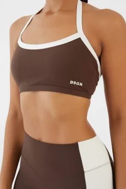 Brassière De Sport Dos Nageur Sculptante À Bordures Contrastées Dsgn Studio