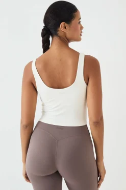 Brassière De Sport Longue À Encolure Carrée Soft Luxe Dsgn Studio