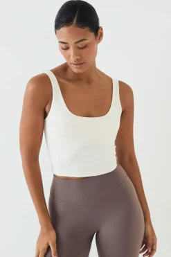 Brassière De Sport Longue À Encolure Carrée Soft Luxe Dsgn Studio