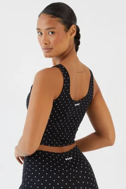 Brassière De Sport Longue Sculptante À Pois Dsgn Studio