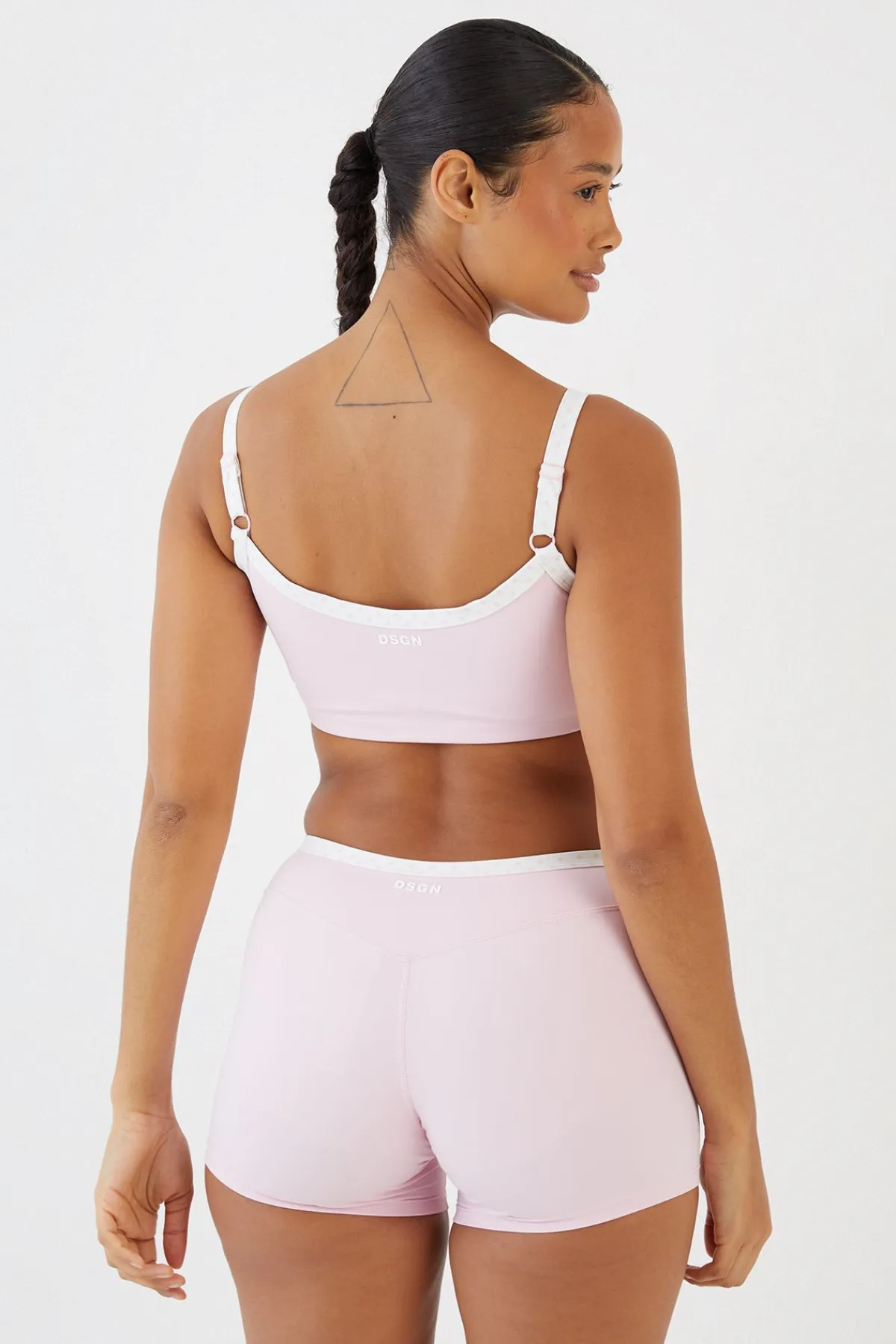 DSGN Studio Brassière De Sport Sculptante À Pois Superposés<Femme Pois|Vêtements De Sport