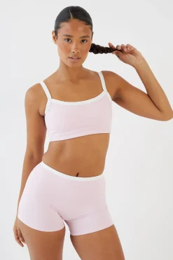 DSGN Studio Brassière De Sport Sculptante À Pois Superposés<Femme Pois|Vêtements De Sport