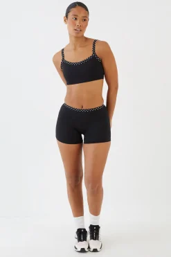 DSGN Studio Brassière De Sport Sculptante À Pois Superposée<Femme Pois|Vêtements De Sport