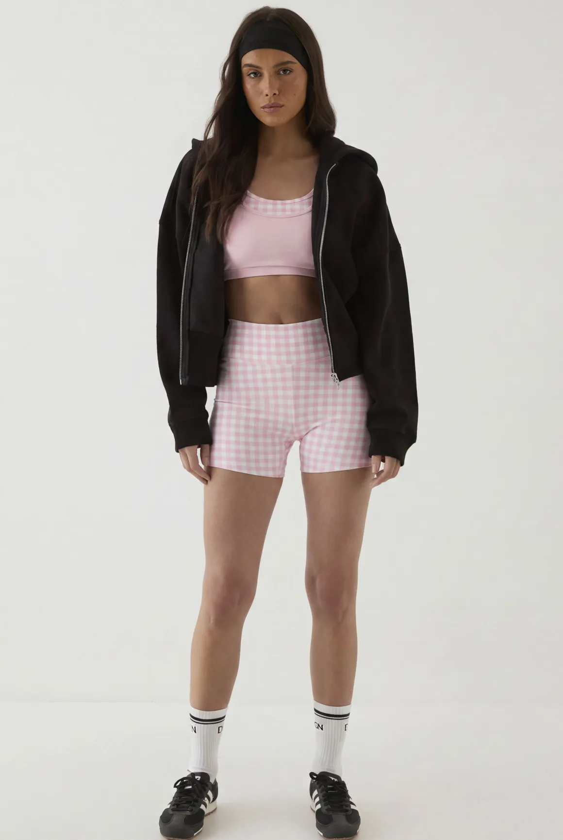 Brassière De Sport Superposée À Carreaux Vichy Dsgn Studio Sculpt