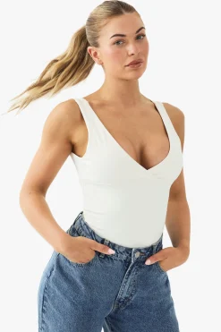Buttery Soft Built in Padded V Neck Vest Top