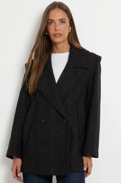 Wallis Caban Formel Oversize À Chevrons En Mélange De Laine<Femme Vestes & Manteaux