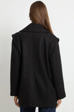 Wallis Caban Formel Oversize À Chevrons En Mélange De Laine<Femme Vestes & Manteaux