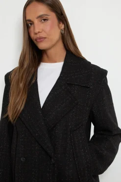 Wallis Caban Formel Oversize À Chevrons En Mélange De Laine<Femme Vestes & Manteaux