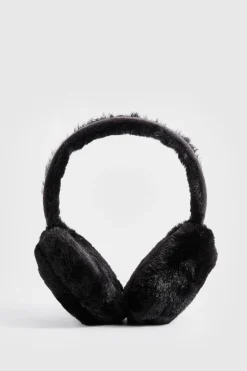 boohoo Cache-oreilles duveteux en synthétique< Chapeaux
