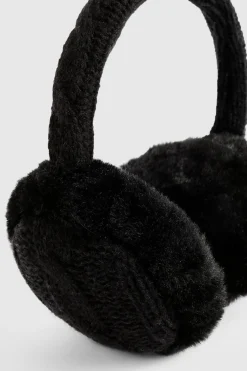 Cache-oreilles en tricot torsadé synthétique