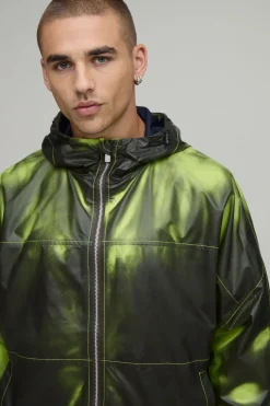 boohooMAN Cagoule Boxy Oversize À Technologie Thermosensible<Homme Manteaux Et Vestes