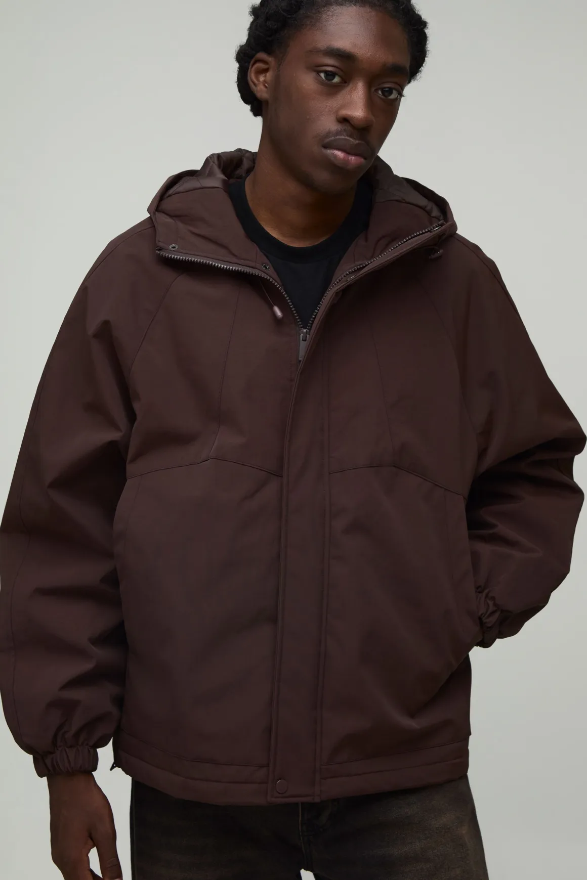 Cagoule À Casynthétiqueche En Nylon Froissé Coupe Regular