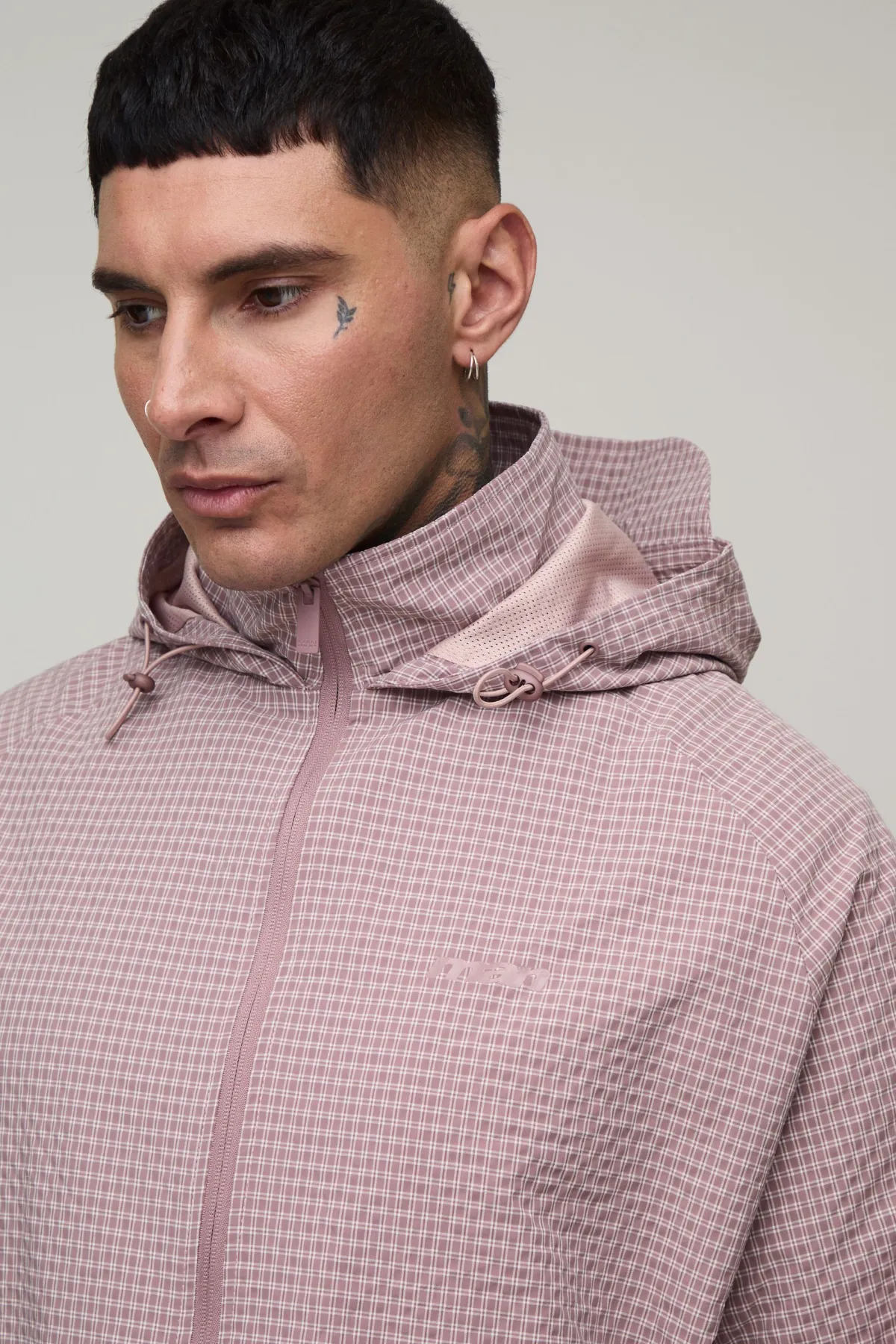 boohooMAN Cagoule À Casynthétiqueche Oversize Ample À Carreaux Avec Fermetures À Bascule Tall<Homme Tout Afficher|Vestes & Manteaux Tall
