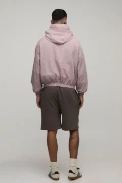 boohooMAN Cagoule À Casynthétiqueche Oversize Ample À Carreaux Avec Fermetures À Bascule Tall<Homme Tout Afficher|Vestes & Manteaux Tall